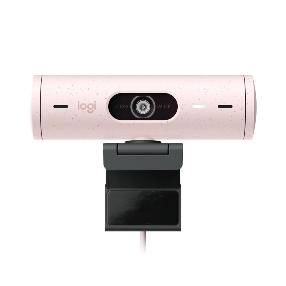 Foto do Produto Webcam Logitech Brio 500 Full HD 1080P com HDR Rosa (960-001418)