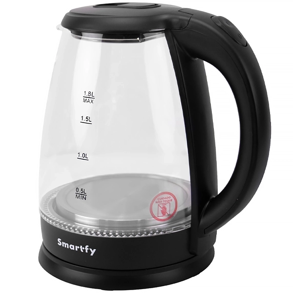 Foto do Produto Jarra Elétrica Smartfy JE01V 1.000 watts 1.8 Litros 110V ~ 60Hz - Preta