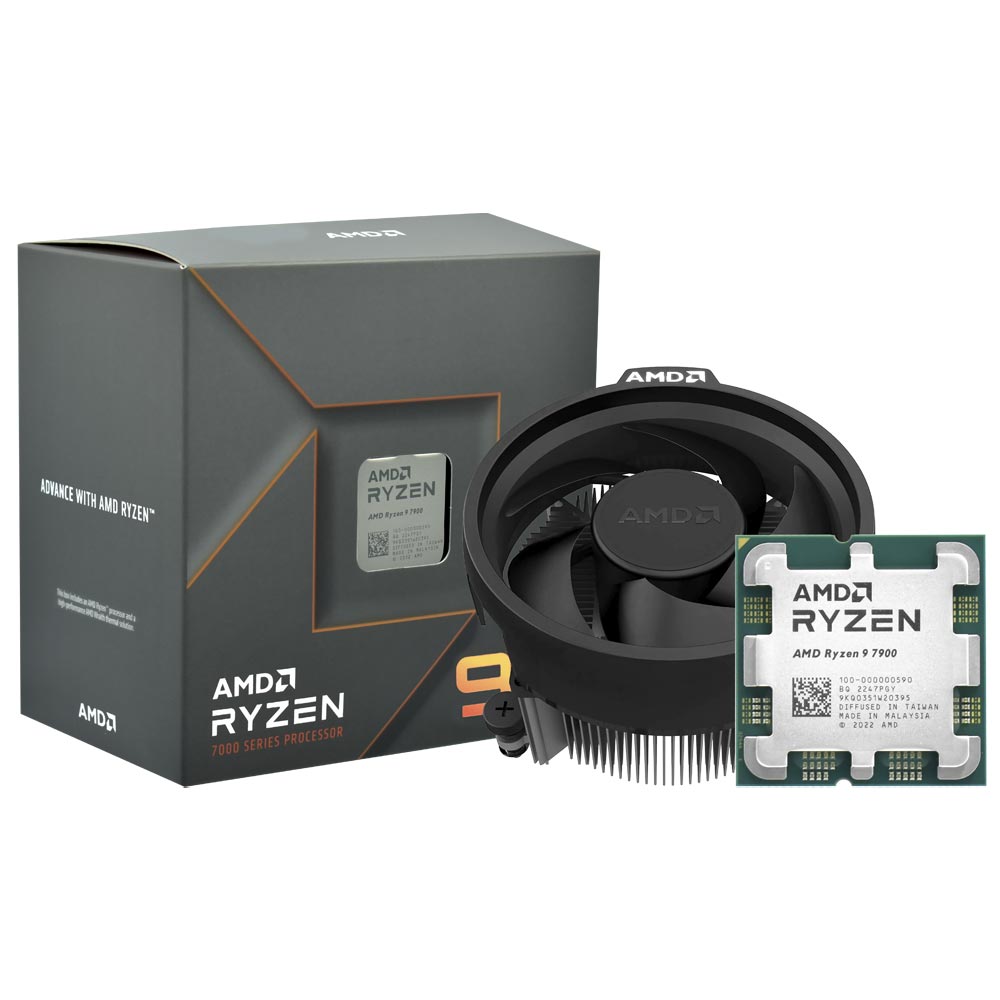 Foto do Produto Processador AMD Ryzen 9 7900 Socket AM5 / 3.7GHz / 76MB