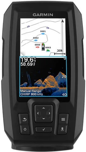 Foto do Produto Sonar para Pesca Garmin STRIKER Vivid 4cv com GPS 010-02550-01 + Transdutor GT20-TM