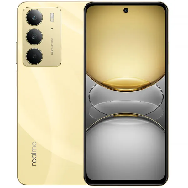Foto do Produto Celular realme C75 RMX3941 NFC Dual SIM de 256GB/8GB RAM de 6.72" 50MP/8MP - Lightning Gold (Anatel)
