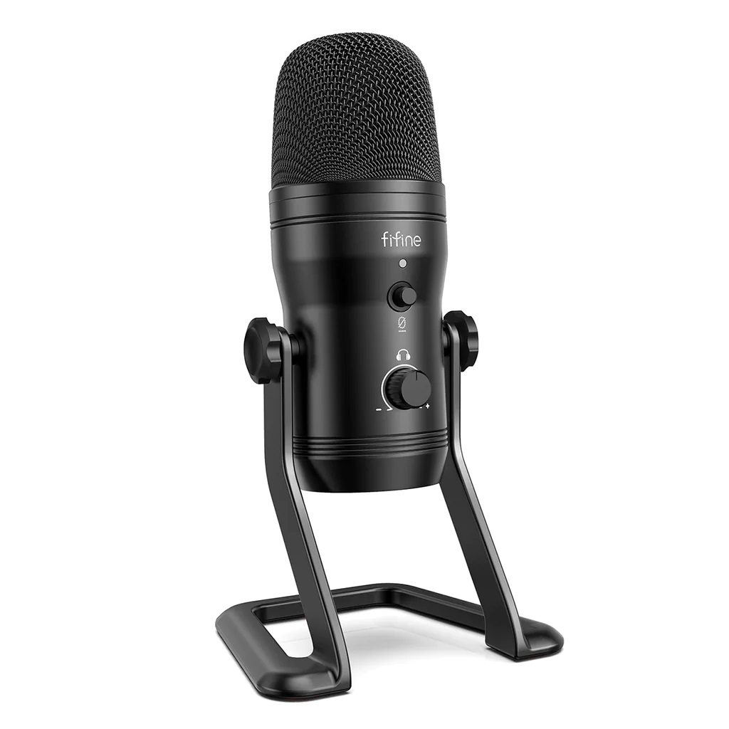 Foto do Produto Microfone Fifine K690 - USB - Condensador Cardioide - Preto
