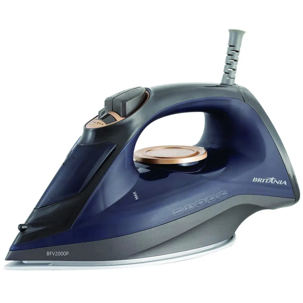 Foto do Produto BRITANIA PLANCHA A VAPOR BFV2000P CERAMIC 245ML/2NIV/2000W/220V