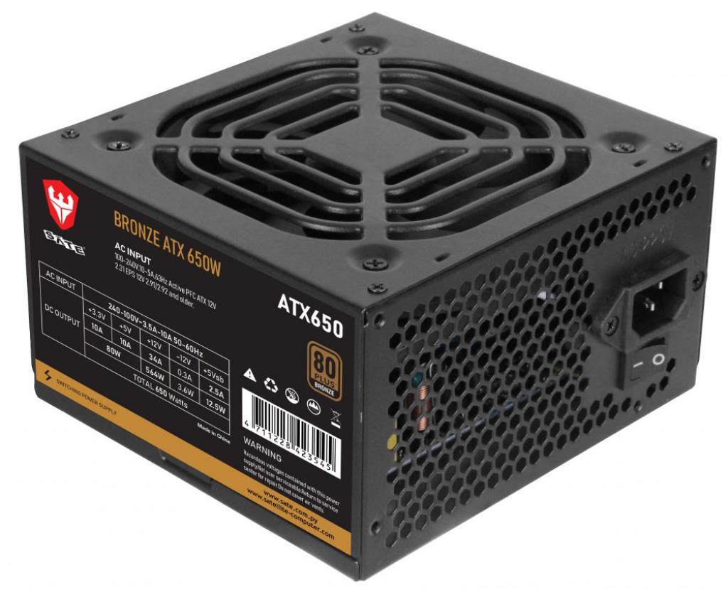 Foto do Produto Fonte Satellite 650WBZ Bronze 80PLUS 650W