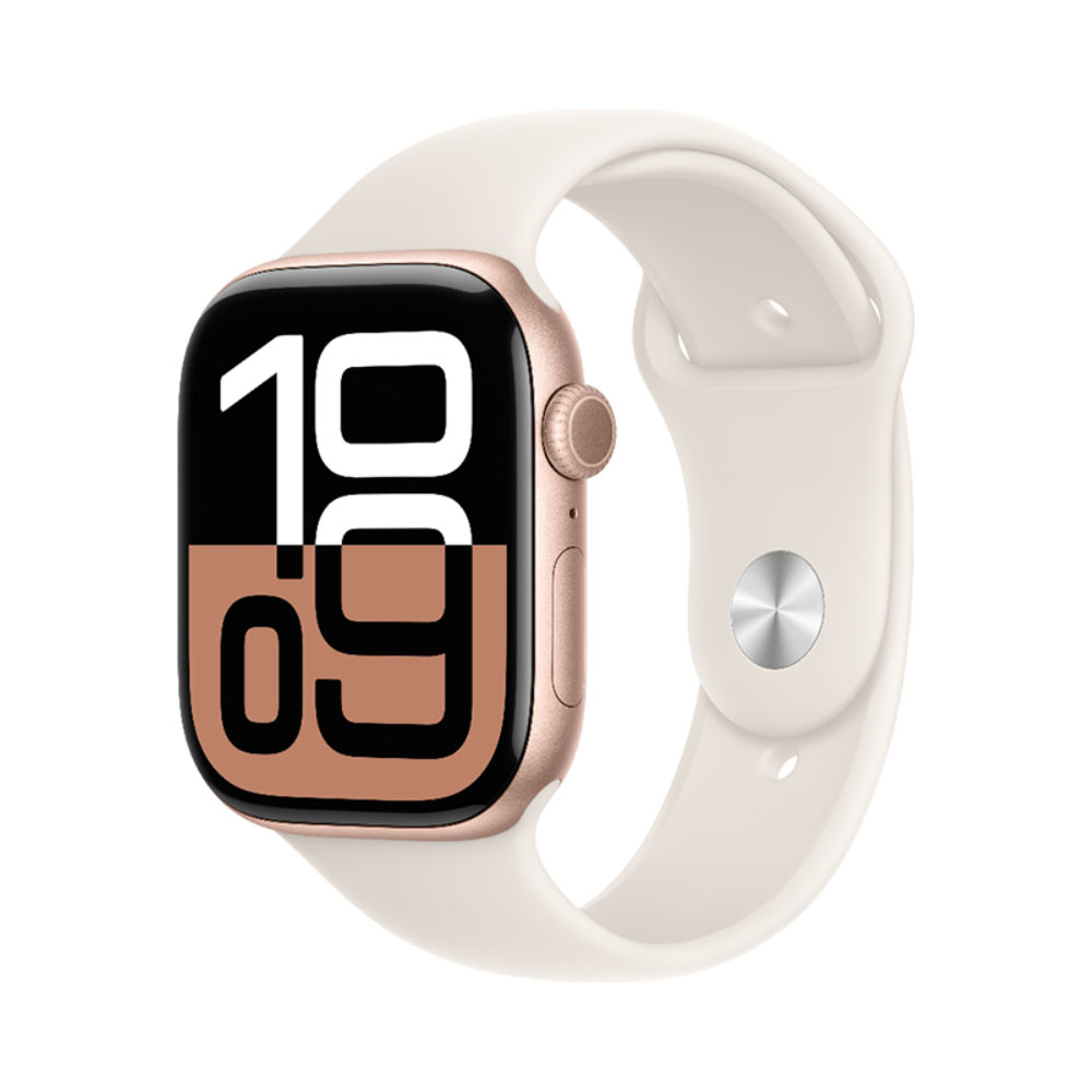 Foto do Produto SMARTWATCH APPLE WATCH SERIES 10 MWWH3LW/A 42MM ROSE GOLD AI LB SB S/M GPS