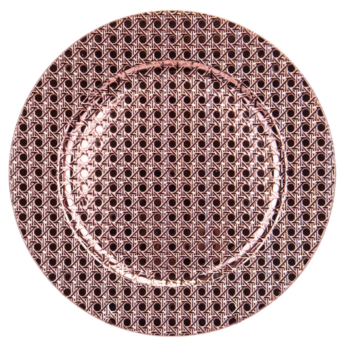 Foto do Produto SOUSPLAT REDONDO DE LUJO 33CM TRABAJADO EN ALTO RELIEVE GOLDEN ROSE