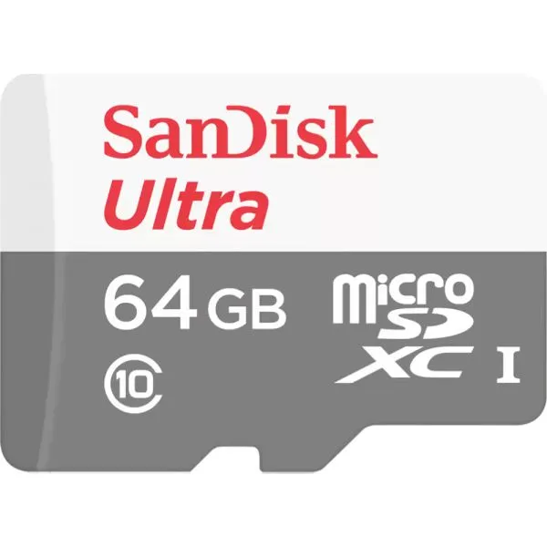 Foto do Produto SANDISK MEMORIA MICRO SD ULTRA C10 100MB/S 2X1 064G-GN3MA 64GB