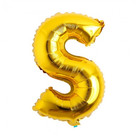 Foto do Produto Balao Letra S Dourado 32 Polegadas