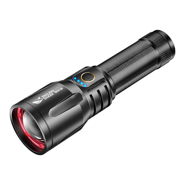Foto do Produto LANTERNA SMILING SHARK SD-7008 C/BATERIA PRETO USB-C