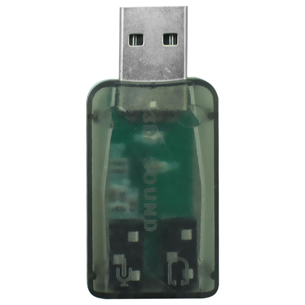 Foto do Produto Placa de Som USB Audio 5.1 Channel Microfins HR1266 - Suporta 3D
