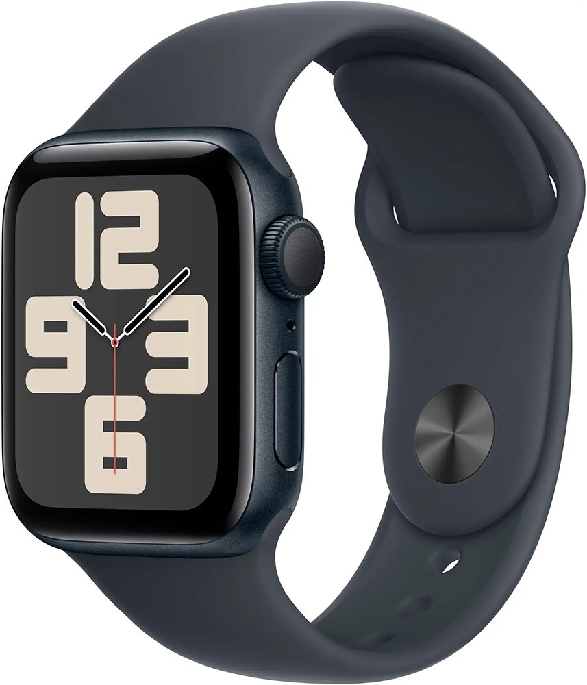 Foto do Produto Apple Watch SE 2 (GPS) Caixa Alumínio Midnight 40mm Pulseira esportiva Midnight S/M A2722