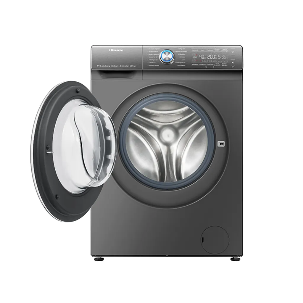 Foto do Produto HISENSE LAVASECARROPAS WDQR1214 CARGA FRONTAL LED/220V/5OHZ SILICONE 12KG GRIS
