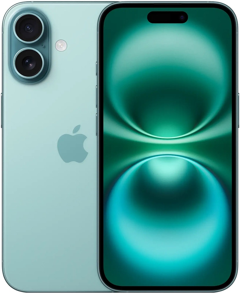 Foto do Produto Apple iPhone 16 128GB Teal MYED3H (Nano SIM - eSim)