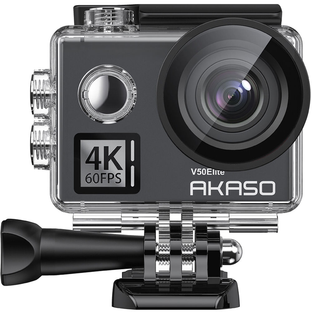 Foto do Produto Câmera de Ação Akaso V50 Elite - 4K - 20MP - 8x Zoom - Wi-Fi - Cinza