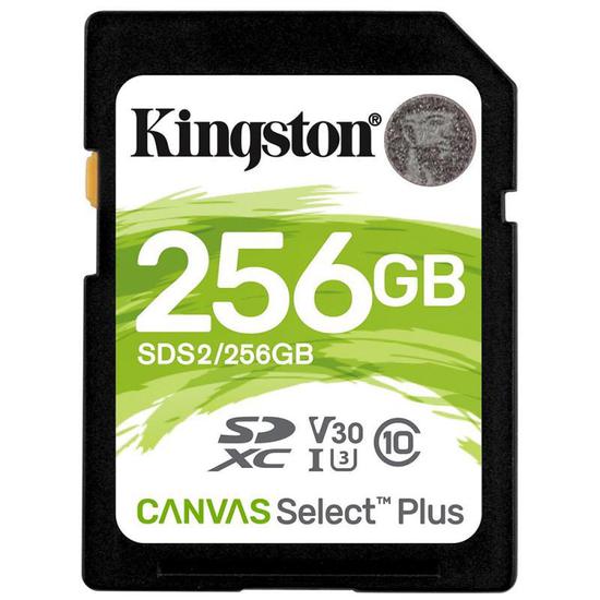 Foto do Produto Cartão de Memória Kingston Canvas Select Plus SDXC 256GB Classe 10