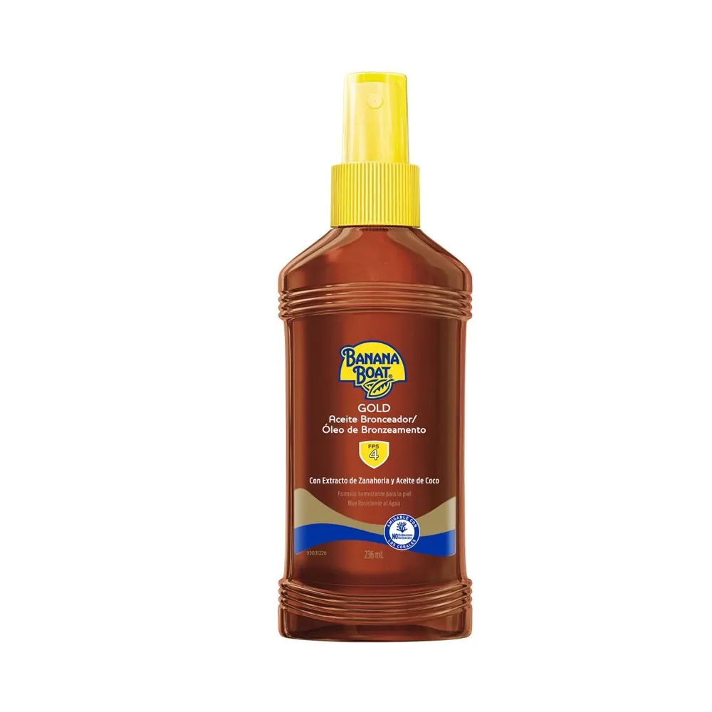 Foto do Produto BANANA BOAT ACEITE BRONCEADOR SOLAR GOLD SPF4 236ML