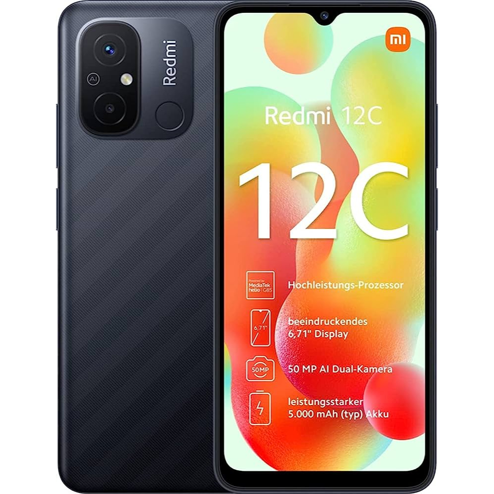 Foto do Produto XIAOMI 12C 4+128GB BLACK