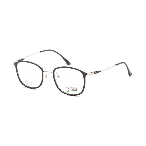 Foto do Produto Armação para Óculos de Grau Visard TR90 1820 C2 Tam. 48-12-138mm - Prata/Preto