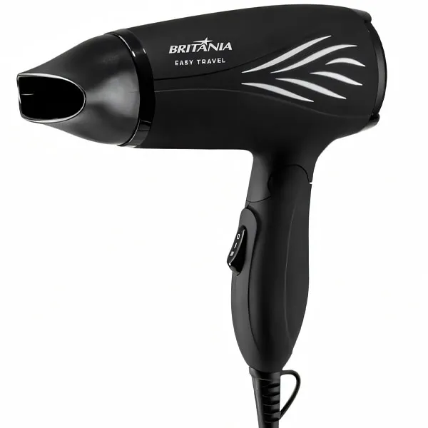Foto do Produto Secador de Cabelo Britânia Easy Travel 1.000 watts Bivolt - Preto