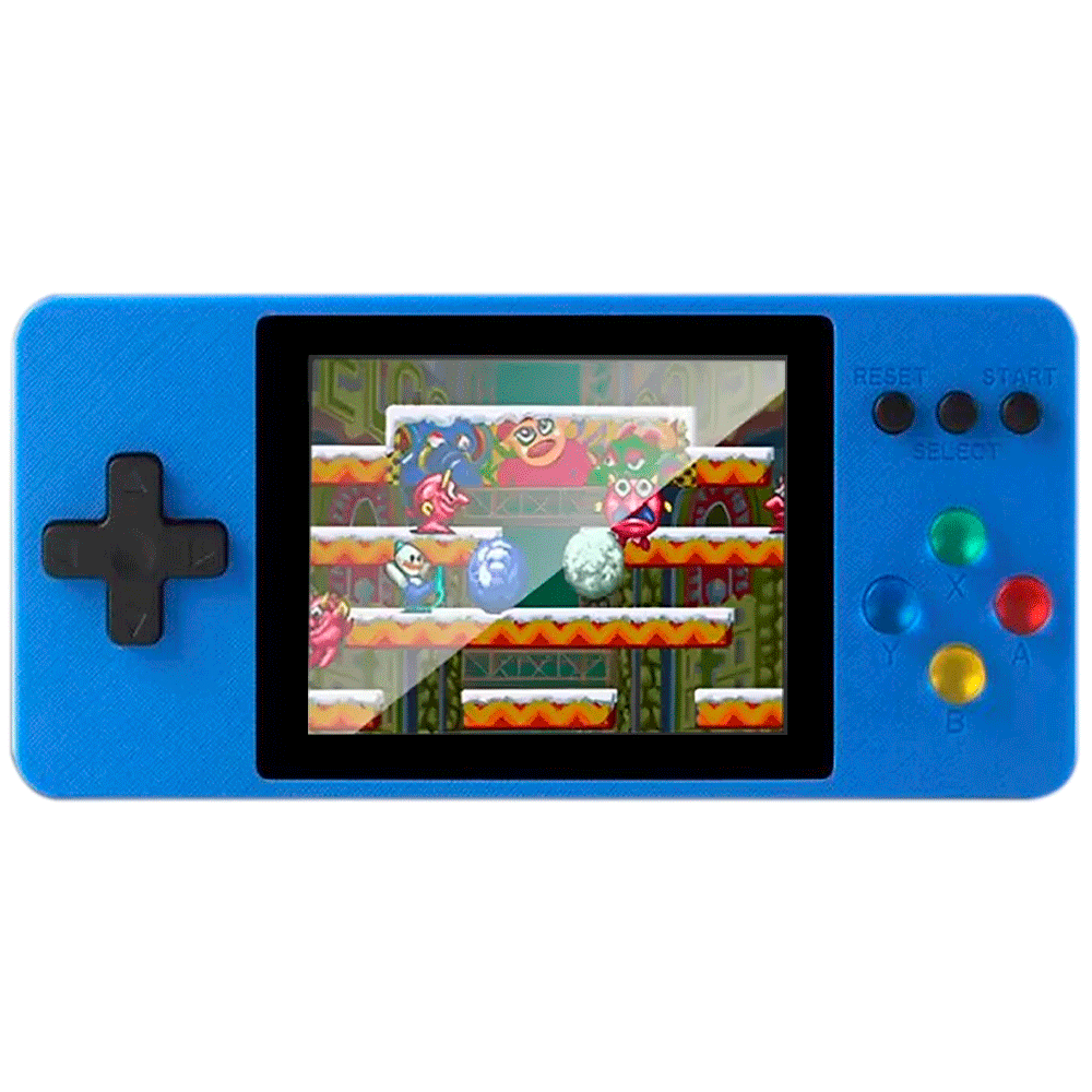 Foto do Produto Console Portátil Game Boy Game Box K8 Plus + Controle 500 Jogos Tela 3.0 - Azul