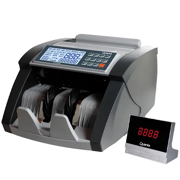 Foto do Produto Contadora de Cédulas Quanta QTCDD20 para 300 Notas 127V ~ 60Hz - Cinza