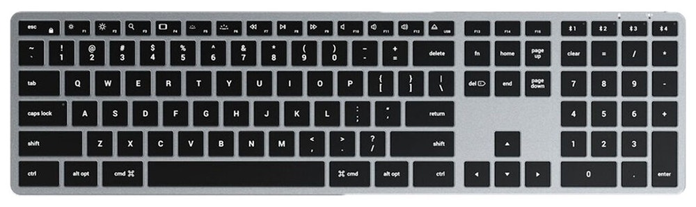 Foto do Produto Teclado Satechi Slim X3 ST-BTSX3M-ES Para Mac - Cinza Escuro (Espanhol Sem Fio)