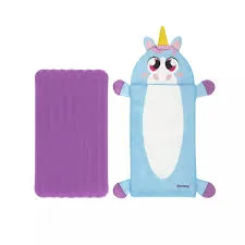 Foto do Produto BESTWAY KIT COLCHON INFLABLE + BOLSA DE DORMIR DISEÑO UNICORNIO
