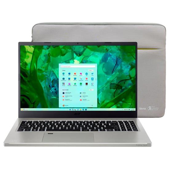 Foto do Produto Notebook Acer Aspire Vero 16 AV16-51P-7063 Intel Core Ultra 7 1.2GHz / Memória 16GB / SSD 512GB / 16" / Windows 11