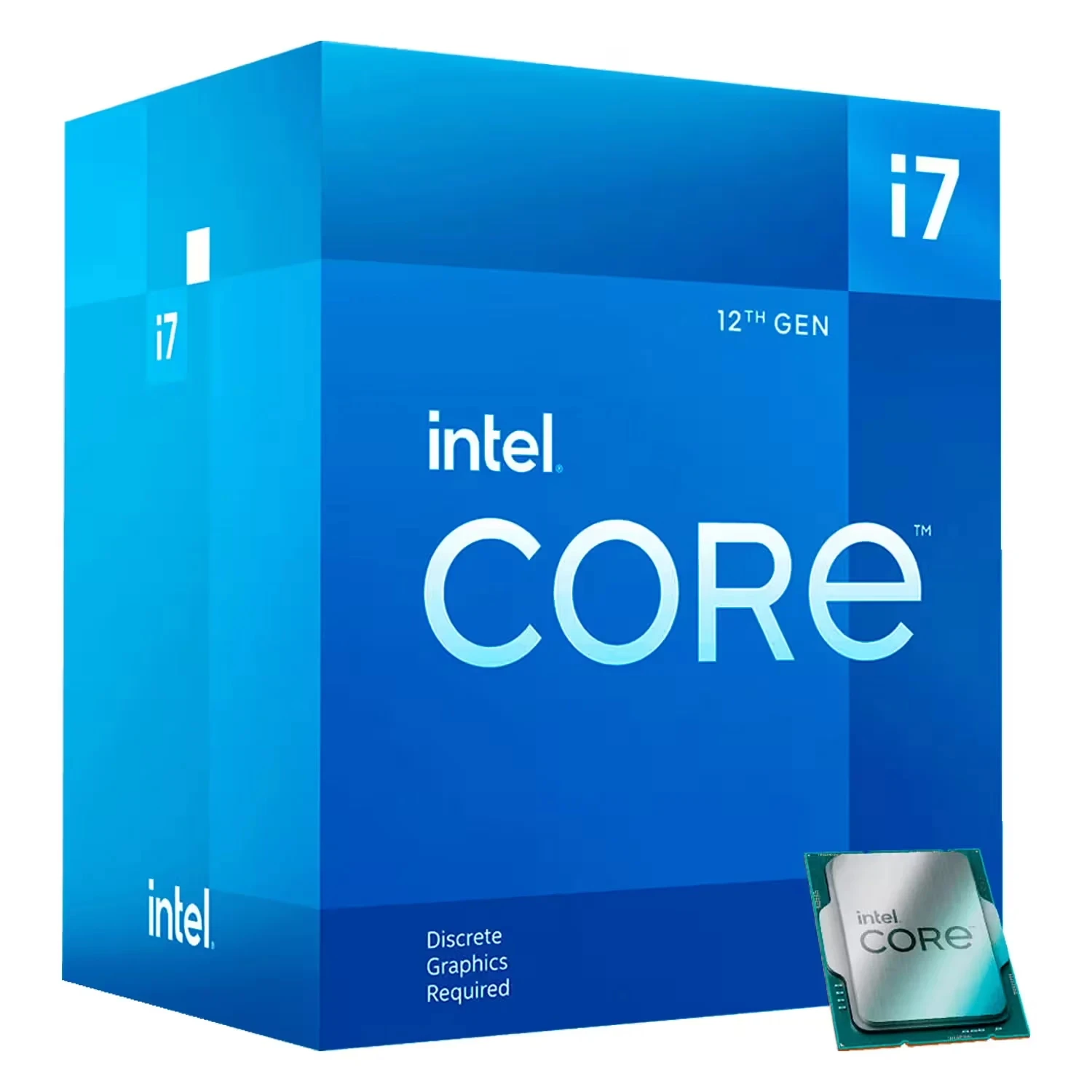 Foto do Produto Processador Intel Core i7-12700K Socket LGA 1700 12 Core 20 Threads 3.6GHz e 5.0GHz Turbo Cache 25MB