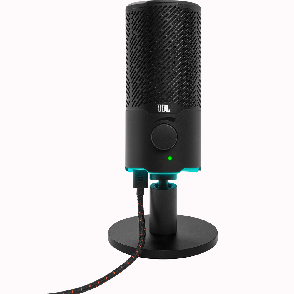 Foto do Produto Microfone para Stream JBL Quantum Stream Cardioide/Omnidirecional USB - Preto JBLQNTMSTREAMBLKAM