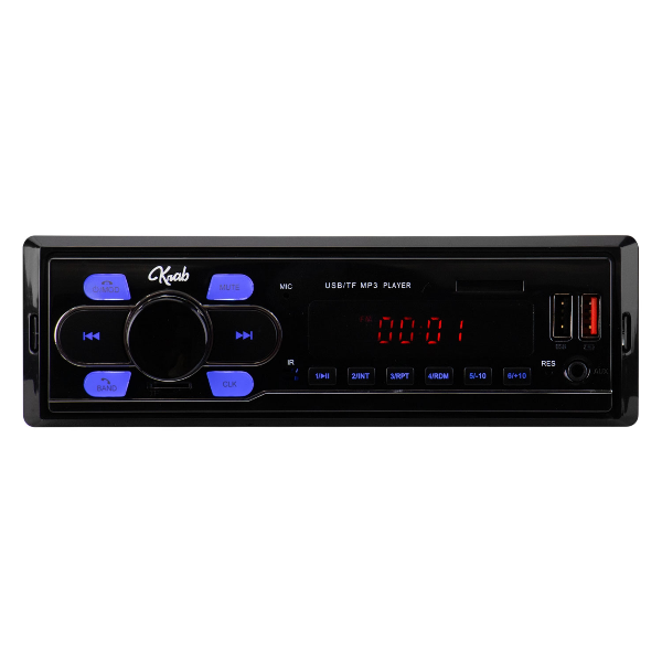 Foto do Produto Toca Radio Automotivo Krab KBRRA22 Com Bluetooth / USB / AUX / SD / FM - Preto