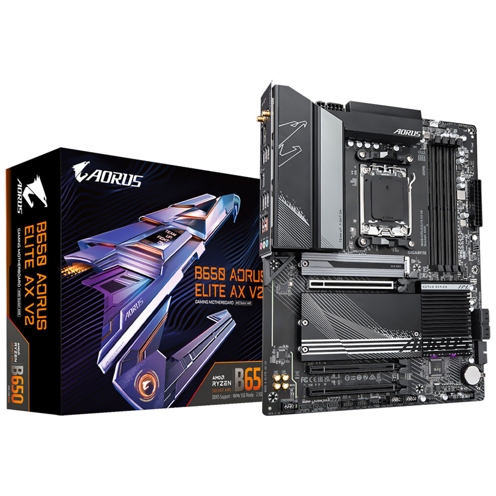 Foto do Produto Placa Mae Gigabyte B650 AORUS Elite AX V2 Socket AM5 / DDR5