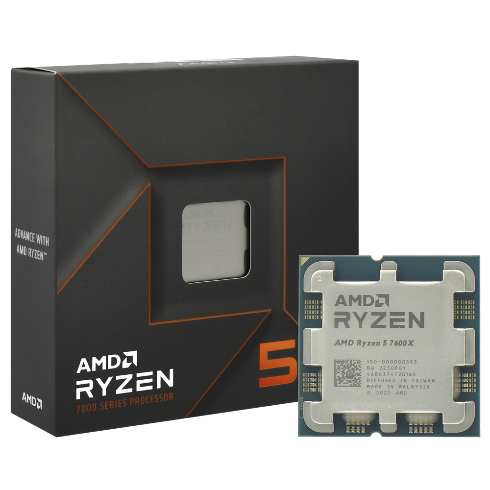 Foto do Produto Processador AMD Ryzen 5 7600X Socket AM5 / 4.7GHz / 38MB