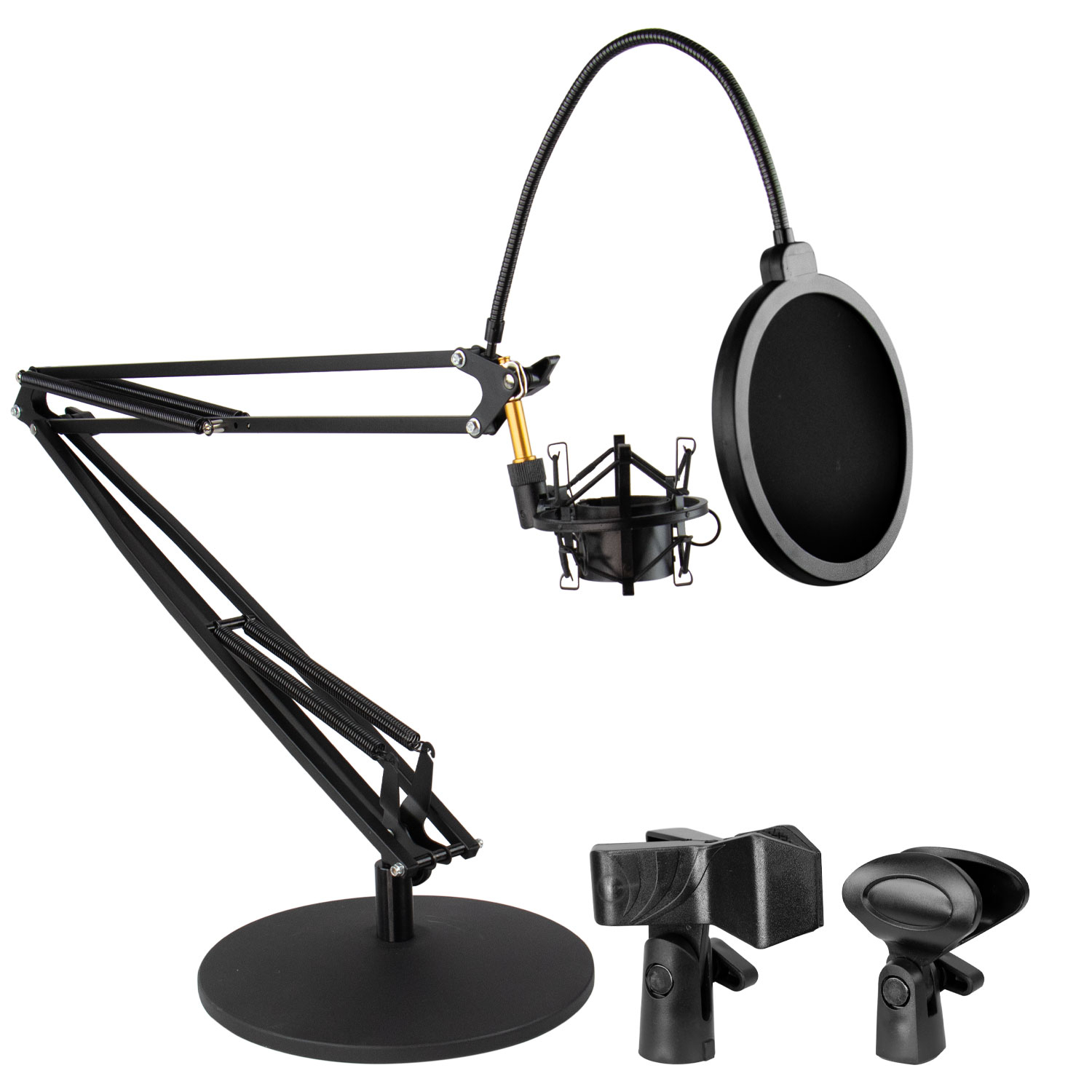 Foto do Produto Suporte Kool Sound RP-49 - Para Microfone - Articulado De Mesa - Preto