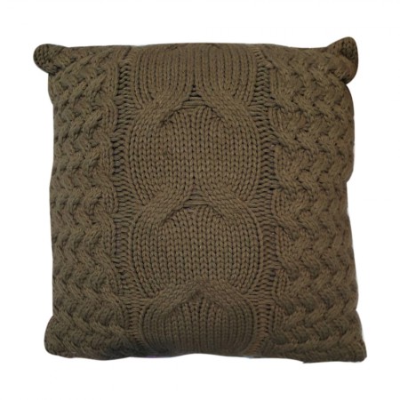 Foto do Produto Capa de Almofada Crochet de La Marrom