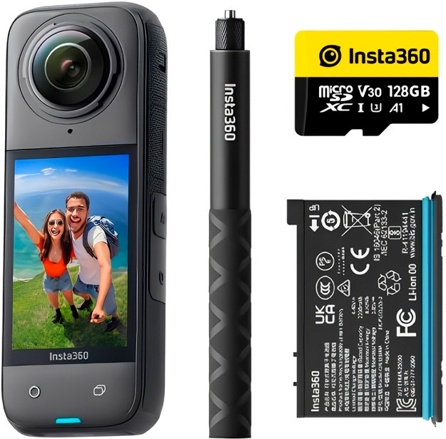 Foto do Produto Kit Câmera de Ação Insta360 X4 Adventure Bundle - CINSABMA