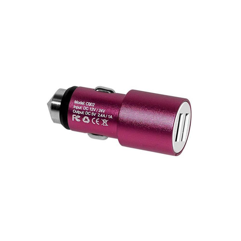 Foto do Produto Carregador de Carro X-Tech XT-CC23 2USB 2.4A Rosa