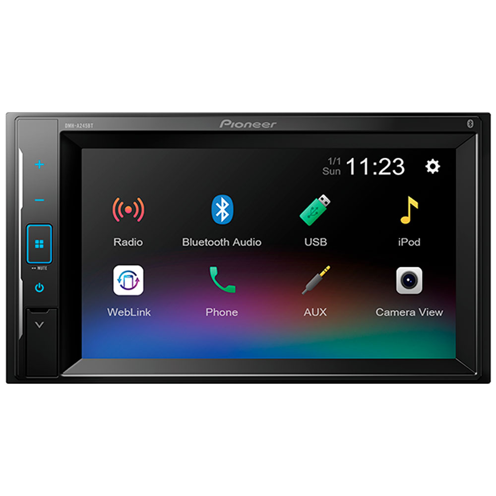 Foto do Produto Som Automotivo Pioneer DMH-A245BT - 50W - USB/AUX - Bluetooth - AM/FM - 6.2''