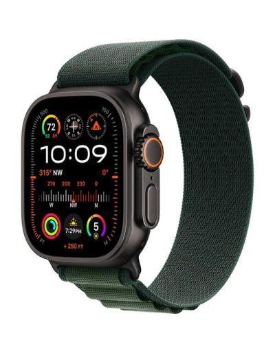 Foto do Produto Apple Watch Ultra 2 49mm Black Ti Dark Green Alp Lp M Mx4r3l Model.a2986