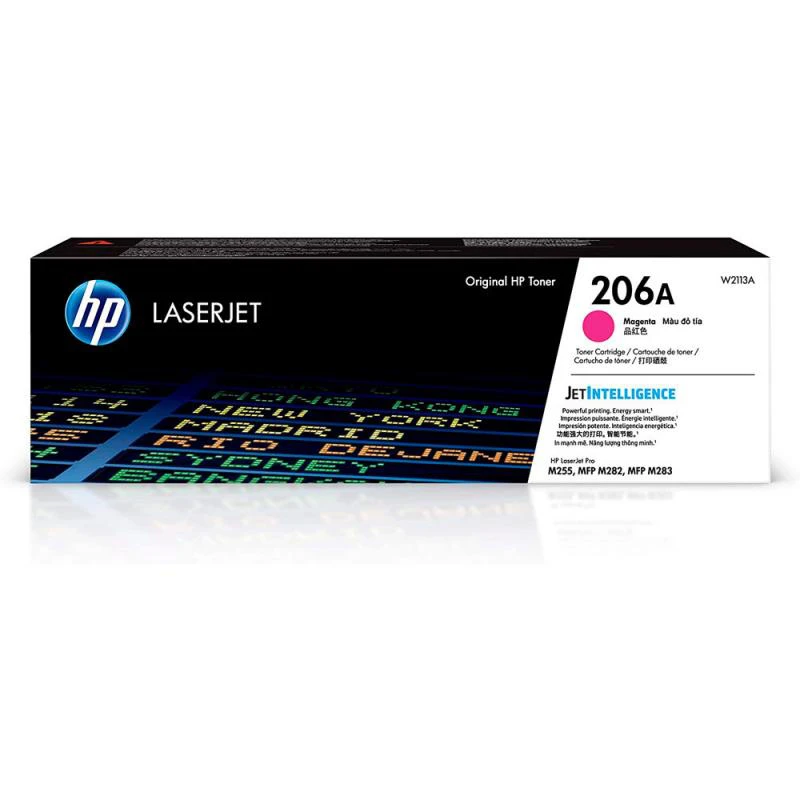 Foto do Produto TONER HP 206A W2113A Magenta ( Impressora LaserJet PRO M255 / MFP M282 / MFP M283 )