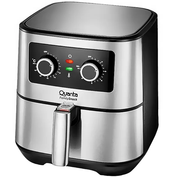 Foto do Produto Fritadeira Elétrica Quanta Family Snack QTAF500 1.700 watts 5.5 Litros 127V ~ 60Hz - Preta/Prata