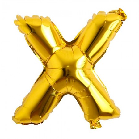 Foto do Produto Balao Letra X Dourado 32 Polegadas