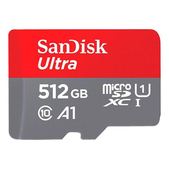 Foto do Produto Cartão de Memória Sandisk Ultra Micro SDXC 512GB Classe 10 A1 150MB/s