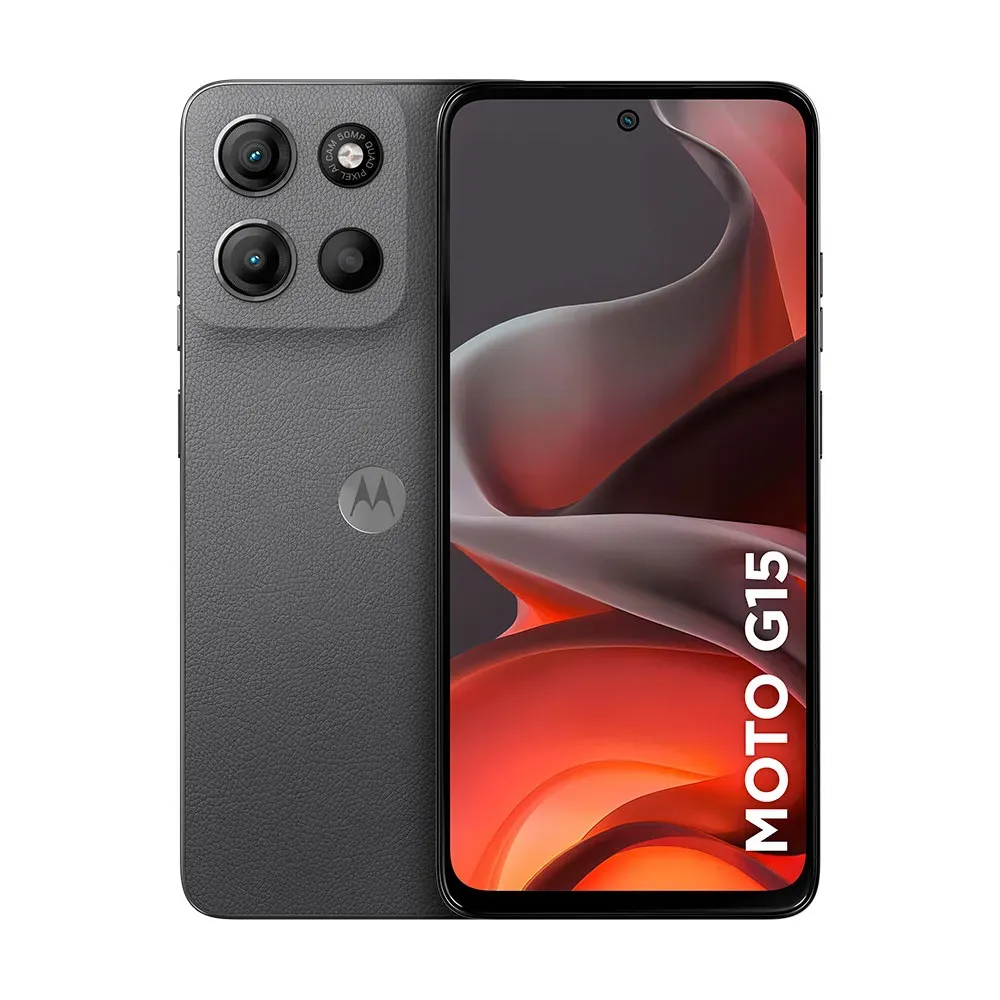 Foto do Produto MOTOROLA CEL G15 XT2521-2 6.8" DS LTE NFC 4/256GB 18W US GRAY