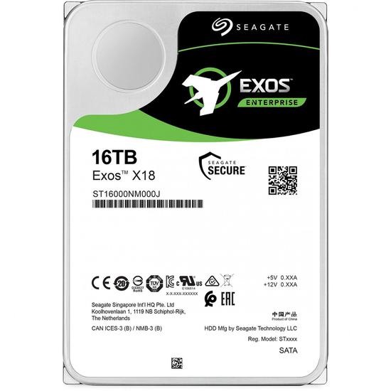 Foto do Produto HD Seagate Exos X18 Enterprise ST16000NM000J 16TB 3.5" 7200RPM 256MB