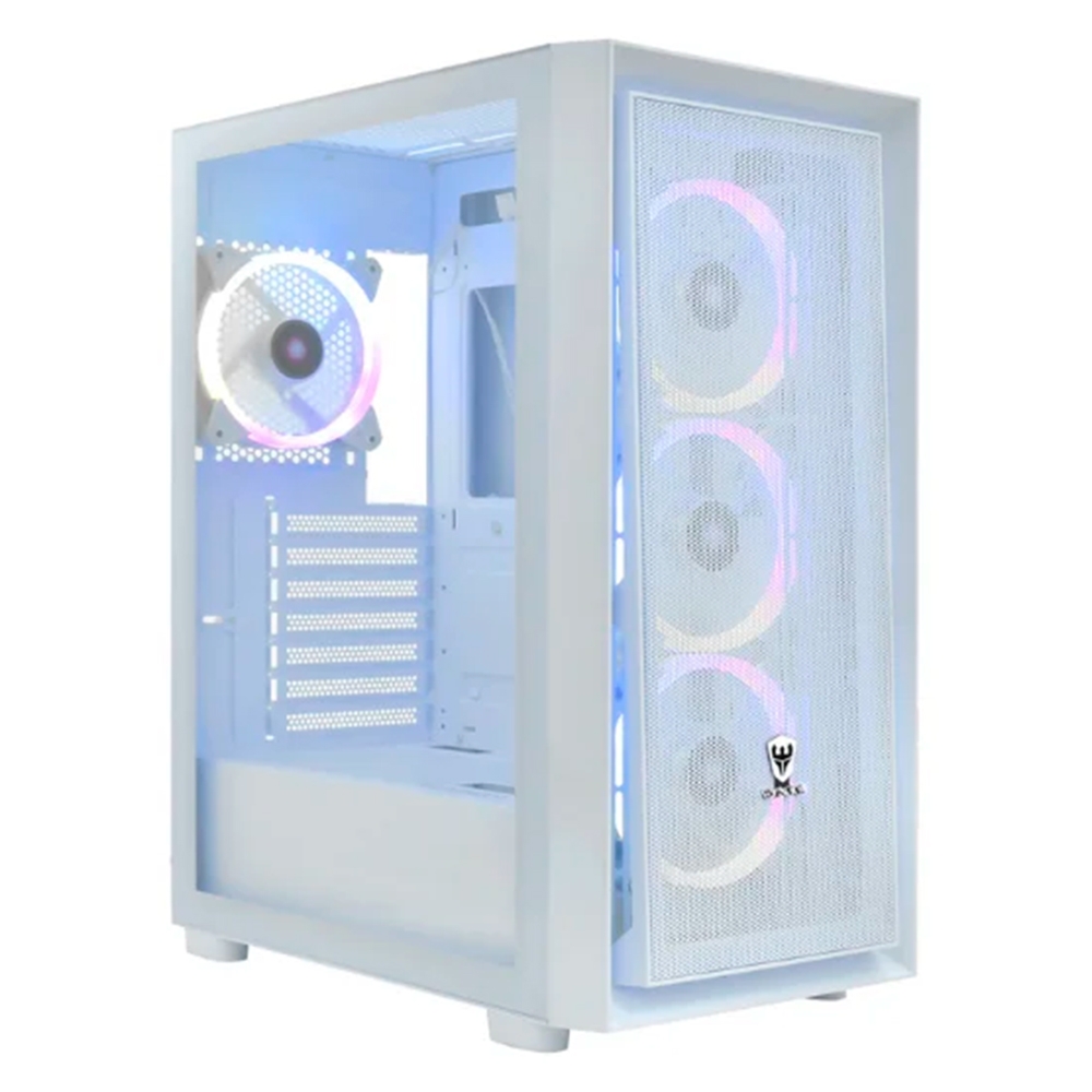 Foto do Produto Gabinete Satellite Gamer K2402 - Com Fan RGB - 4 Coolers - Branco