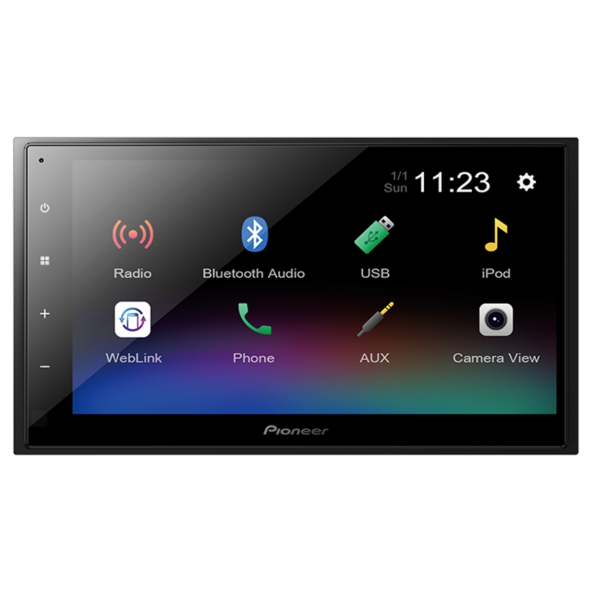 Foto do Produto Som Automotivo Pioneer DMH-130BT - 50W - USB/AUX - Bluetooth - AM/FM - 6.8''