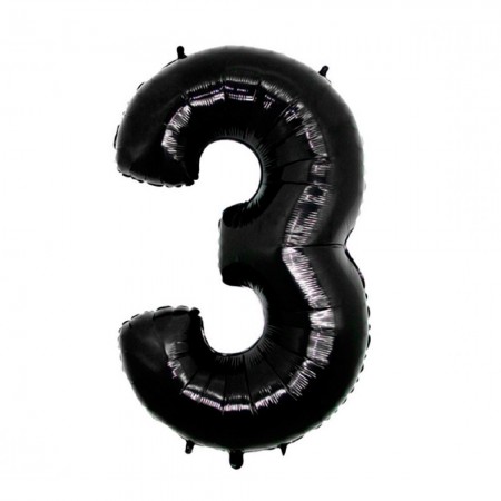 Foto do Produto Balao Numero 3 Preto 42 Polegadas