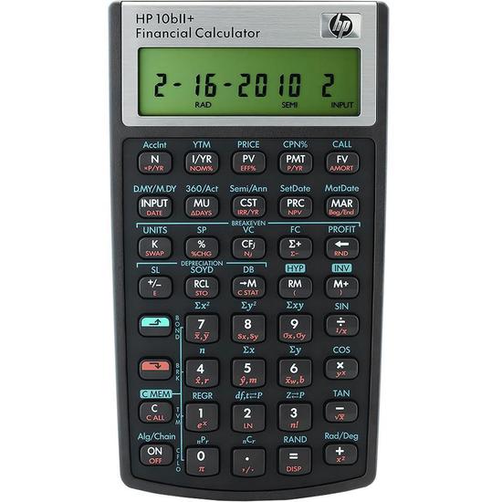 Foto do Produto Calculadora Financeira HP 10bII+