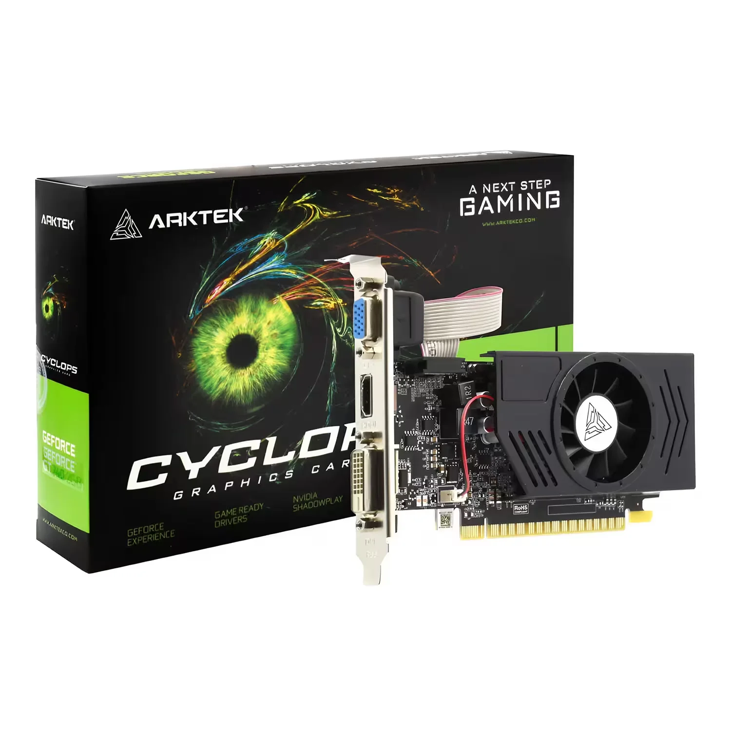 Foto do Produto Placa de Vídeo Arktek NVIDIA GeForce GT-740 2GB DDR3 - AKN740D3S2GL1